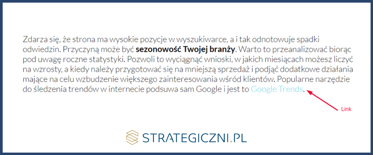 Linkowanie wewnętrzne - Strategiczni.pl