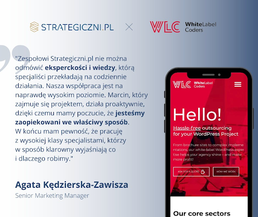 opinia klienta o pracy ze Strategiczni.pl