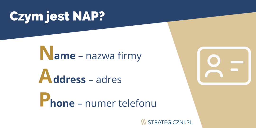 Infografika Strategiczni.pl o definicji wizytówek NAP