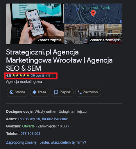 wizytówka Strategiczni.pl